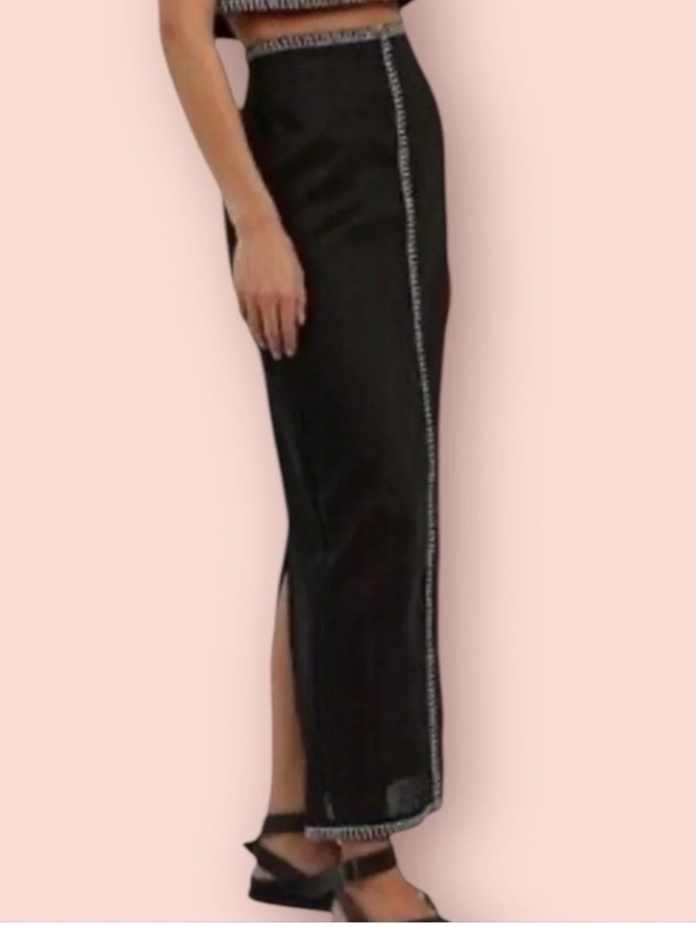 MAGASCHONI Linen Maxi Skirt